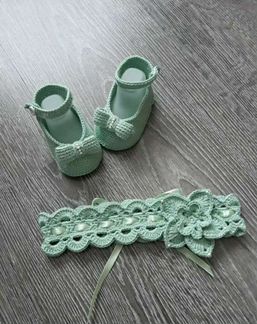 Пинетки +повязка