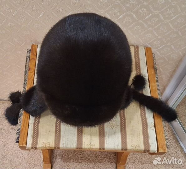 Шапка ушанка норковая женская