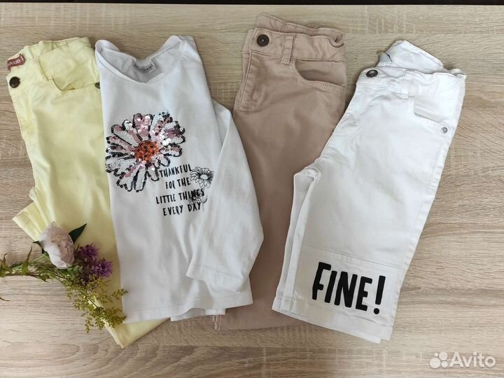 Пакет летней одежды на девочку 122-128