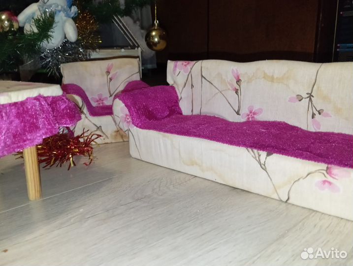 Мебель кукольная, деревянная