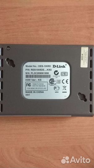 Комутатор D-Link DES-1005D