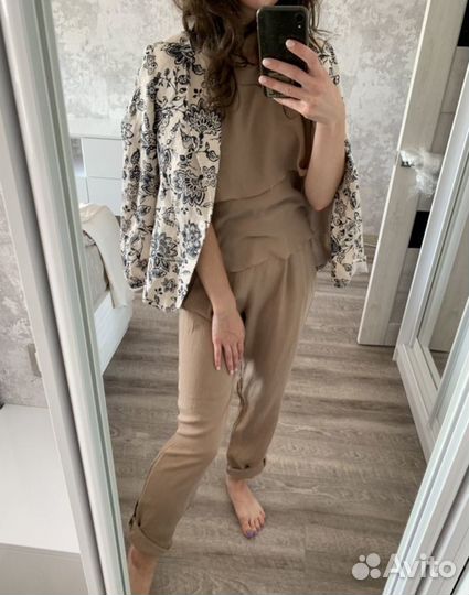 Пиджак жакет лен