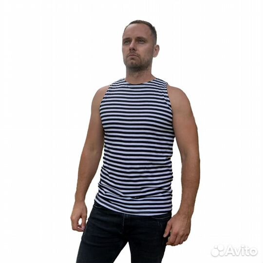 Майка-тельняшка Титан-Р кулирка хлопок черный