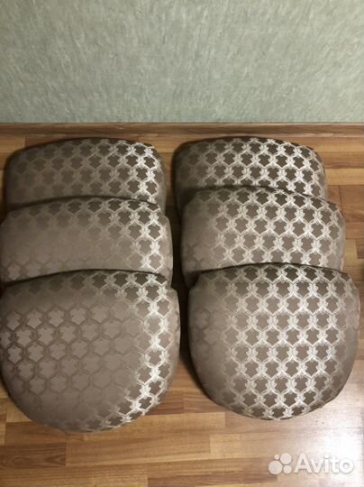 Новые сиденья тканевые для стульев, 6 шт