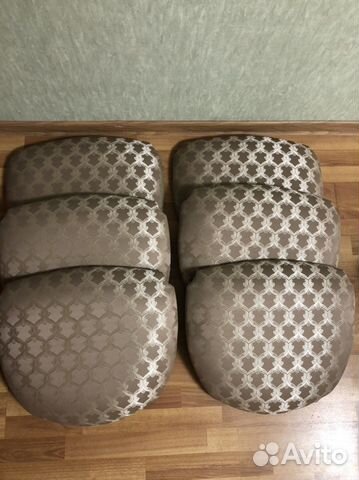 Новые сиденья тканевые для стульев, 6 шт