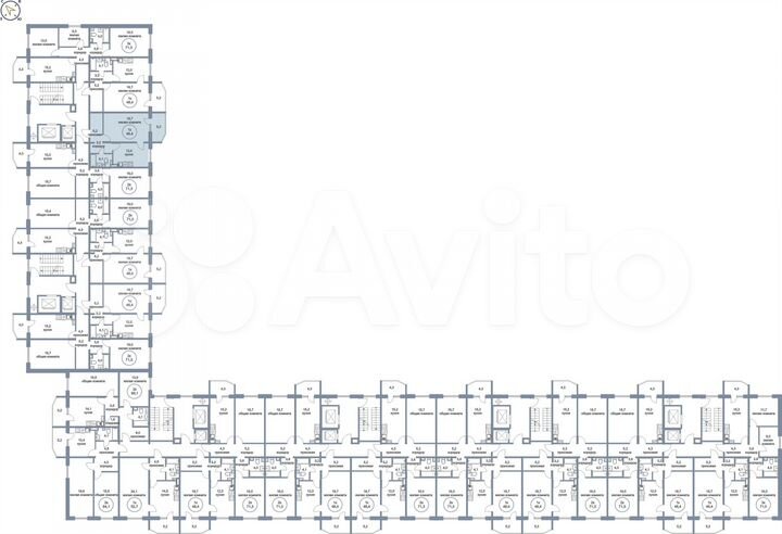 1-к. квартира, 48,4 м², 14/17 эт.