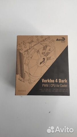 Кулер для процессора aerocool verkho 4 dark