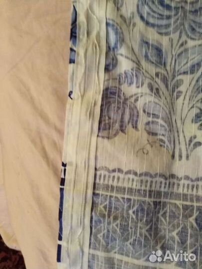 Шторы для кухни под гжель