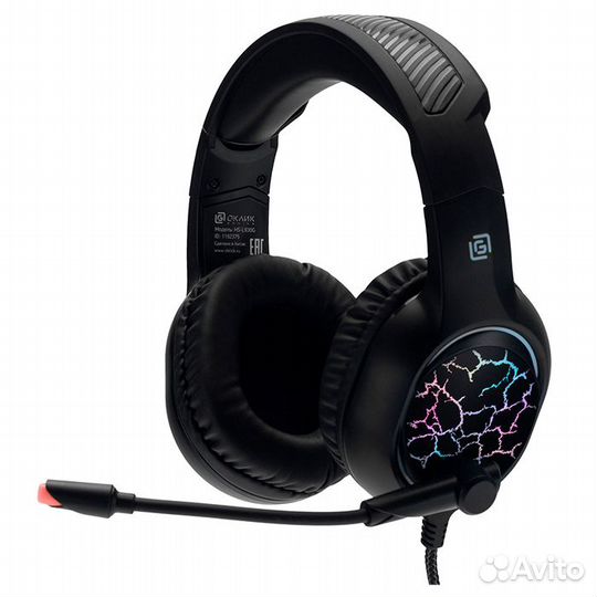 Наушники с микрофоном Oklick HS-L930G Snorter черн