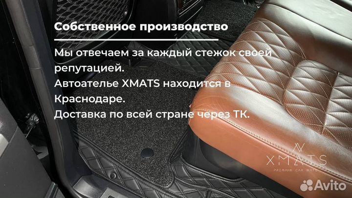 3D коврики из экокожи для TLC 200 в Краснодаре