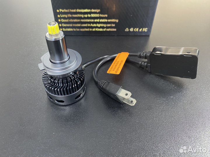 LED светодиодные лампы в линзу H7