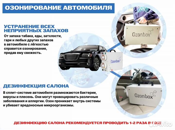 Озонирование устранение запахов вирусов плесени