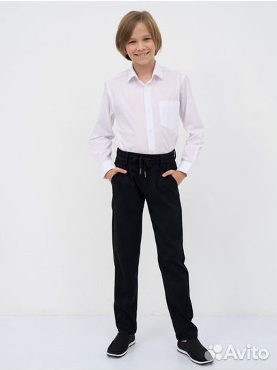 Брюки школьные на резинке джоггеры 152-158 новые