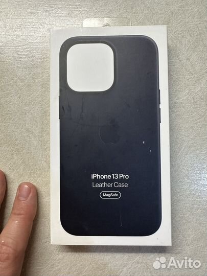 Оригинальный чехол iPhone 13 Pro Leather кожаный