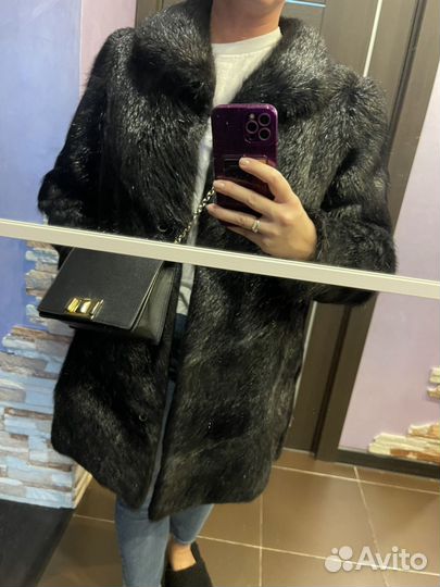 Шуба из нутрии 52