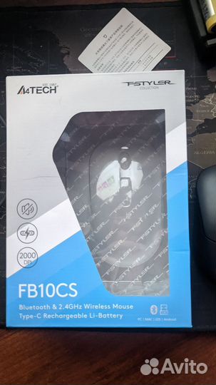 Беспроводная мышь a4tech fb10cs
