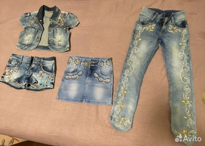 Вещи пакетом на девочку 122 140