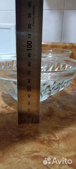 4 хрустальные салатницы