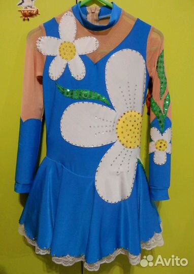 Платье для фигурного катания 110-116см