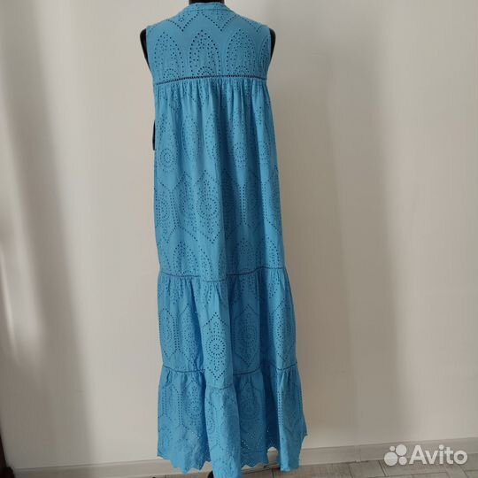 Платье-сарафан хлопок шитье кружево