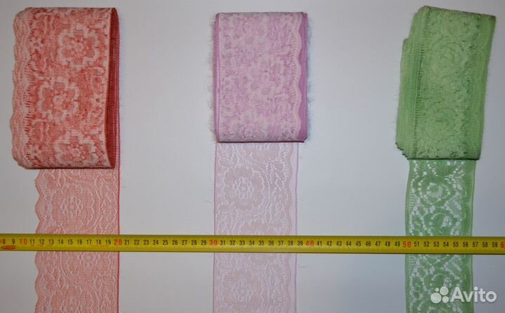 Кружевная лента цветная