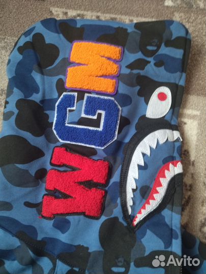 Зип худи Bape shark full zip