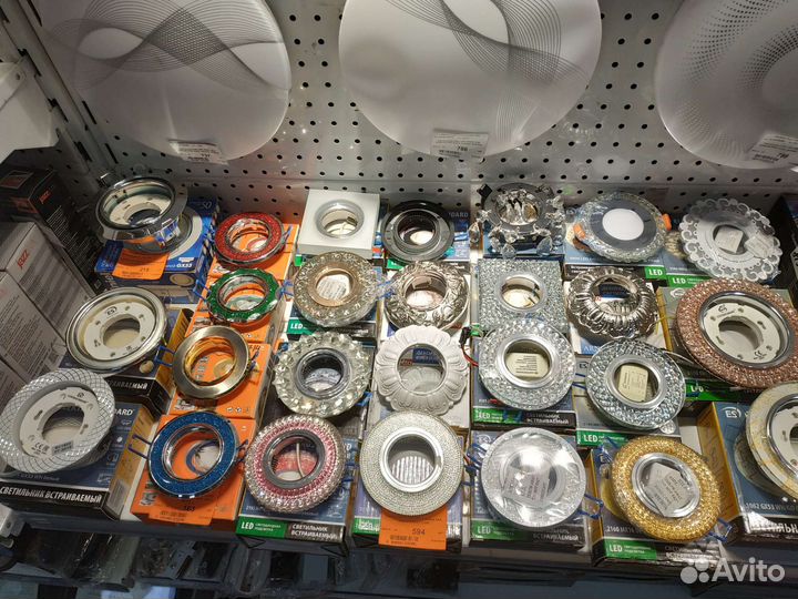 Точечные встраиваемые светильники