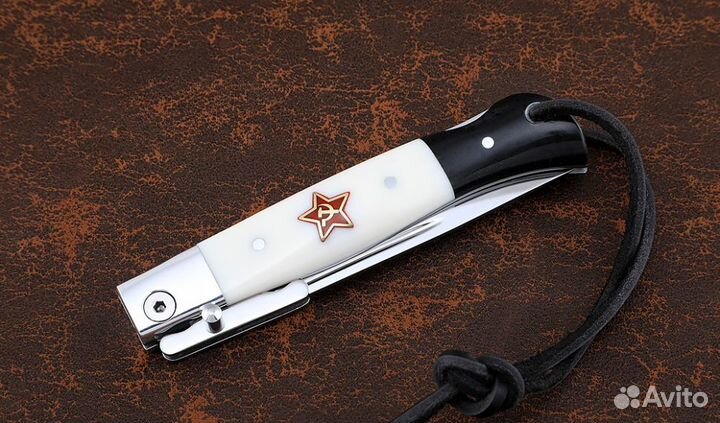 Нож Финка нквд складная сталь 95Х18 со штифтом акр