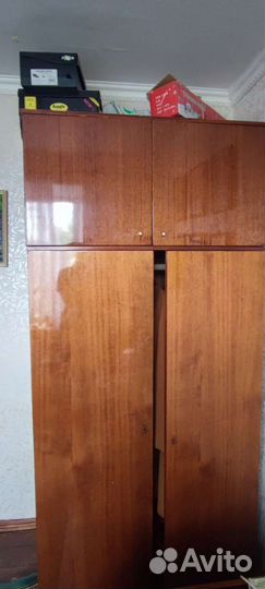 Шкаф для одежды полированный советский бу