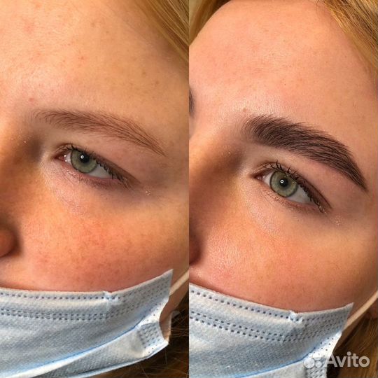 Оформление бровей, окрашивание, ламинирование