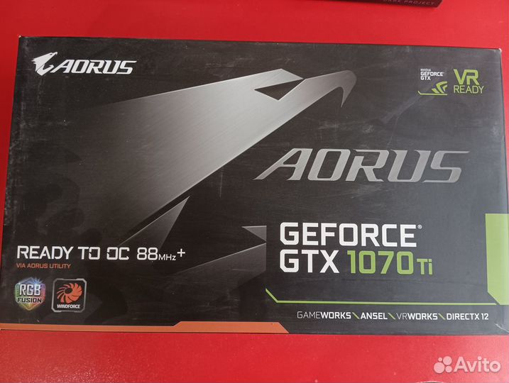 Видеокарта Aorus Geforce GTX 1070 Ti
