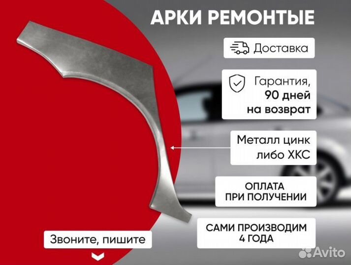 Накладка рем. цинк на крыло Citroen C4 Хетчбэк 5 д