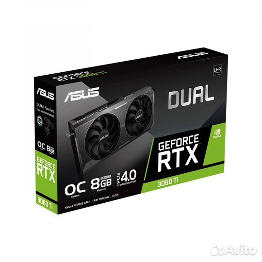 Видеокарта Asus RTX 3060 Ti Dual OC Edition gddr6X