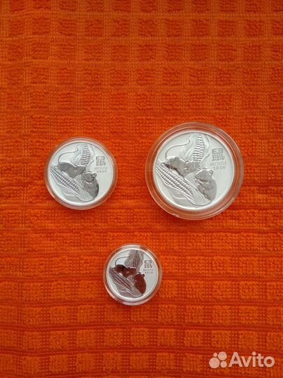 Австралия 1 доллар 2020г. Лунар 3 Год Мыши