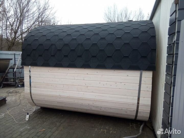 Баня бочка под ключ 5*3