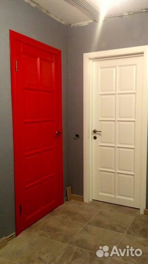 Межкомнатные двери в эмали из массива