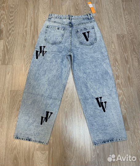 Джинсы широкие vlone