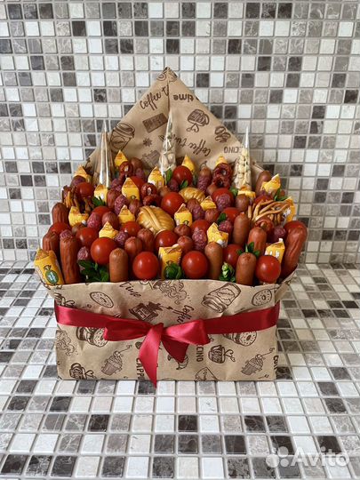 Вкусные букеты на 23 февраля/съедобные,сладкие