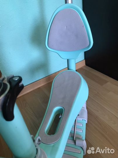 Самокат трехколесный с сиденьем 2в1