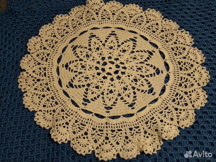 Вязаные салфетки ручная работа