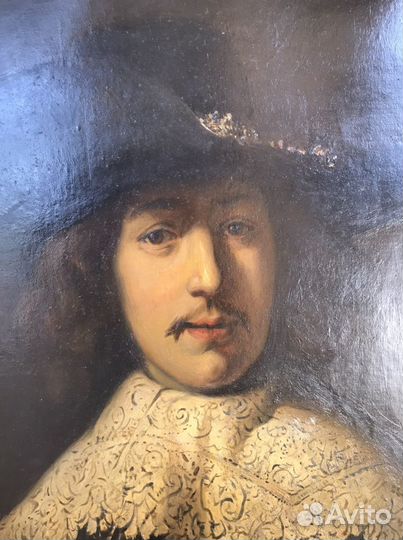 Картина маслом на холсте Рембрант/Портрет молодого
