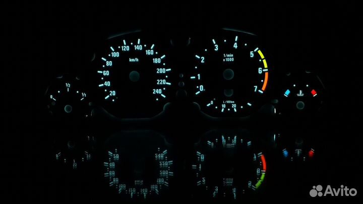Шкалы приборов BMW 5 E39, 7 E38, X5 E53 (94-06) V4
