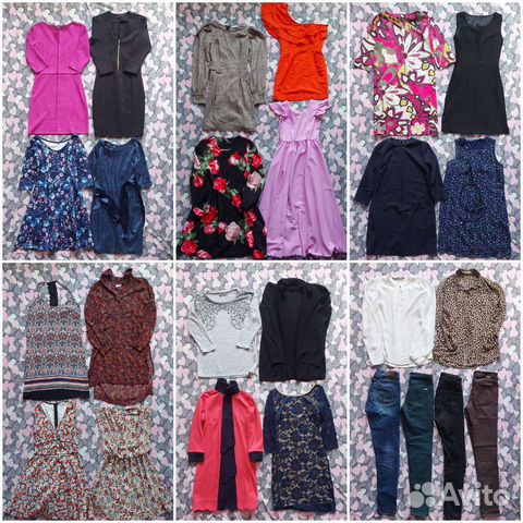 6 пакетов вещей женских 40,40-42 размер