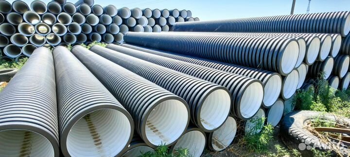 Труба пэ SN8 500 (6м) с прив. раструб