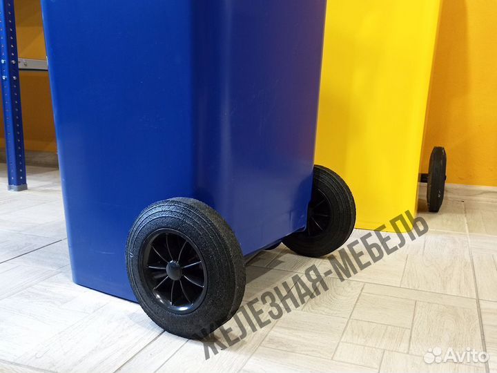 Мусорный контейнер на колёсах 120 л. 23.C29