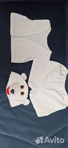 Белый мишка костюм от 2 до 7 лет