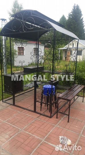 Беседка с мангалом