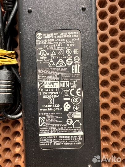 Блок питания 24v 2.5A Hoioto ADS-60NI-24-1