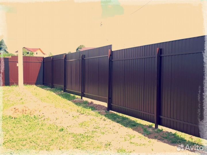 Забор из профнастила