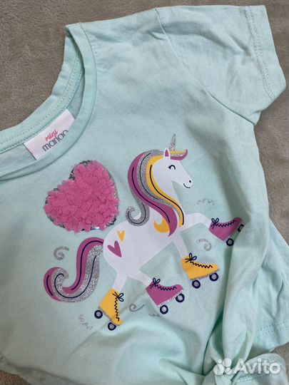 Футболка Mango для девочки 1,2,6лет (80,92,116)